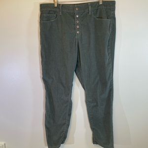 Corduroy Button Fly Pants